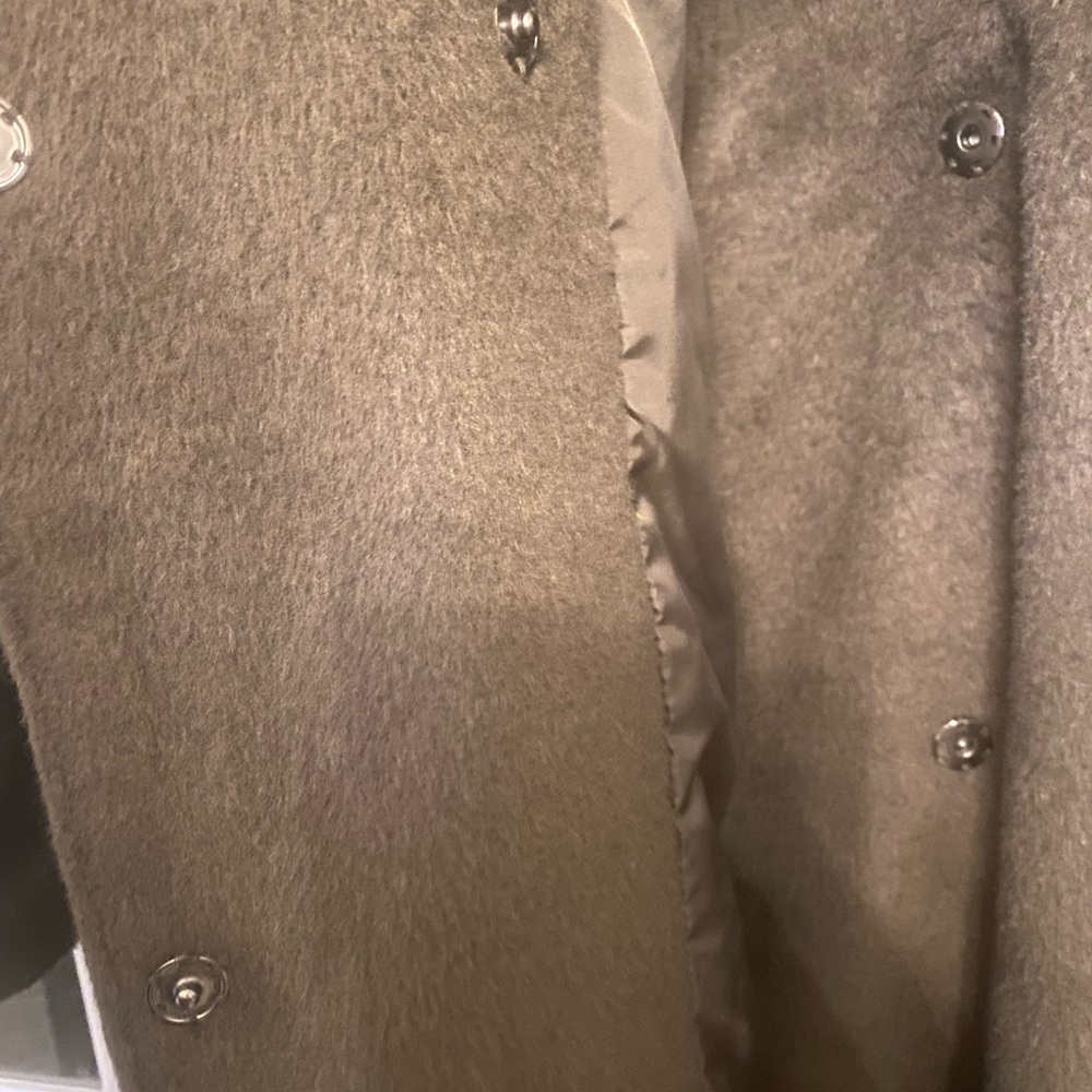 NEW ASOS Curve Oversized Mohair-like Maxi Trench Coat with Cargo Pockets - Picture 4 of 6